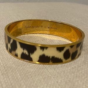 Kate Spade Leopard Gold Bangle